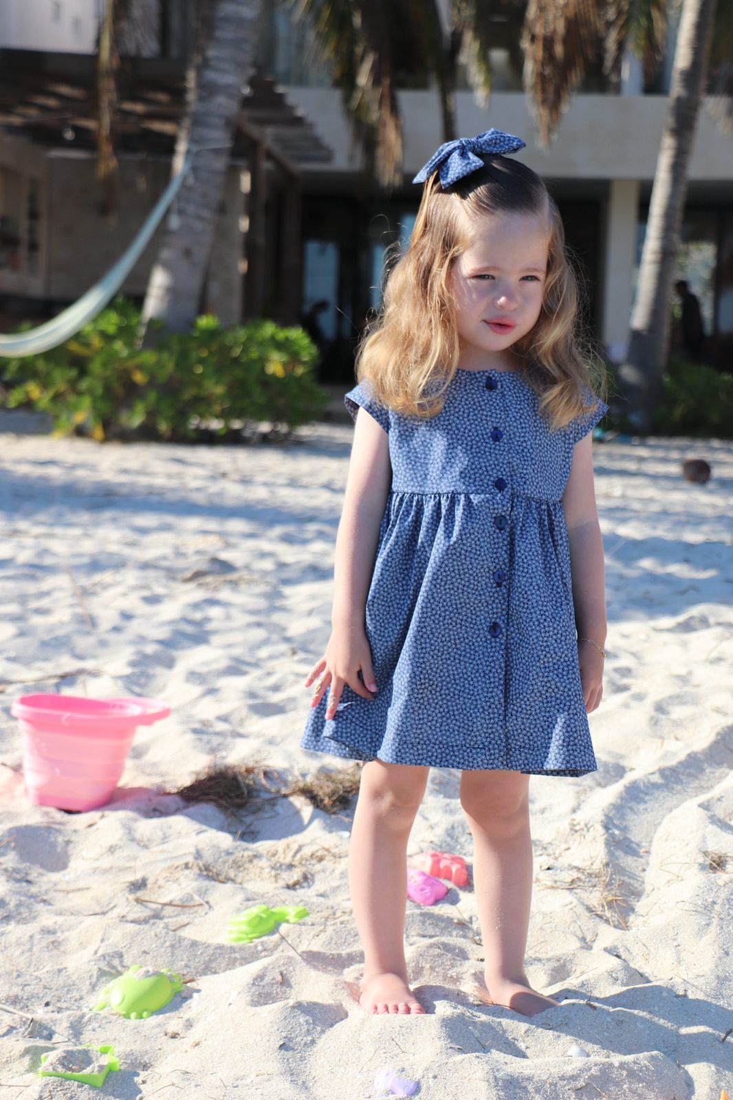 Vestido florecitas azul
