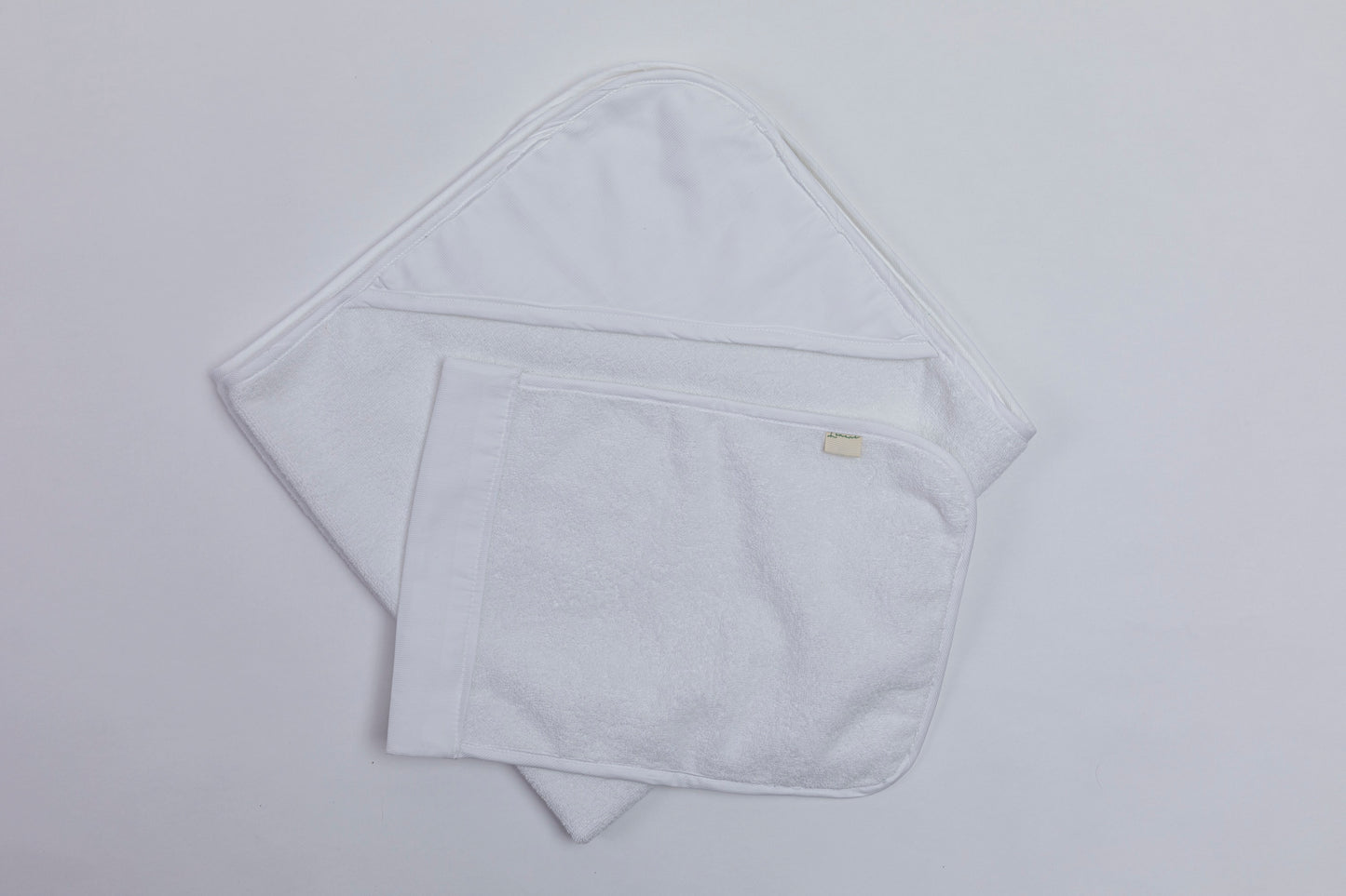 Toalla pañalera bebe pique blanco