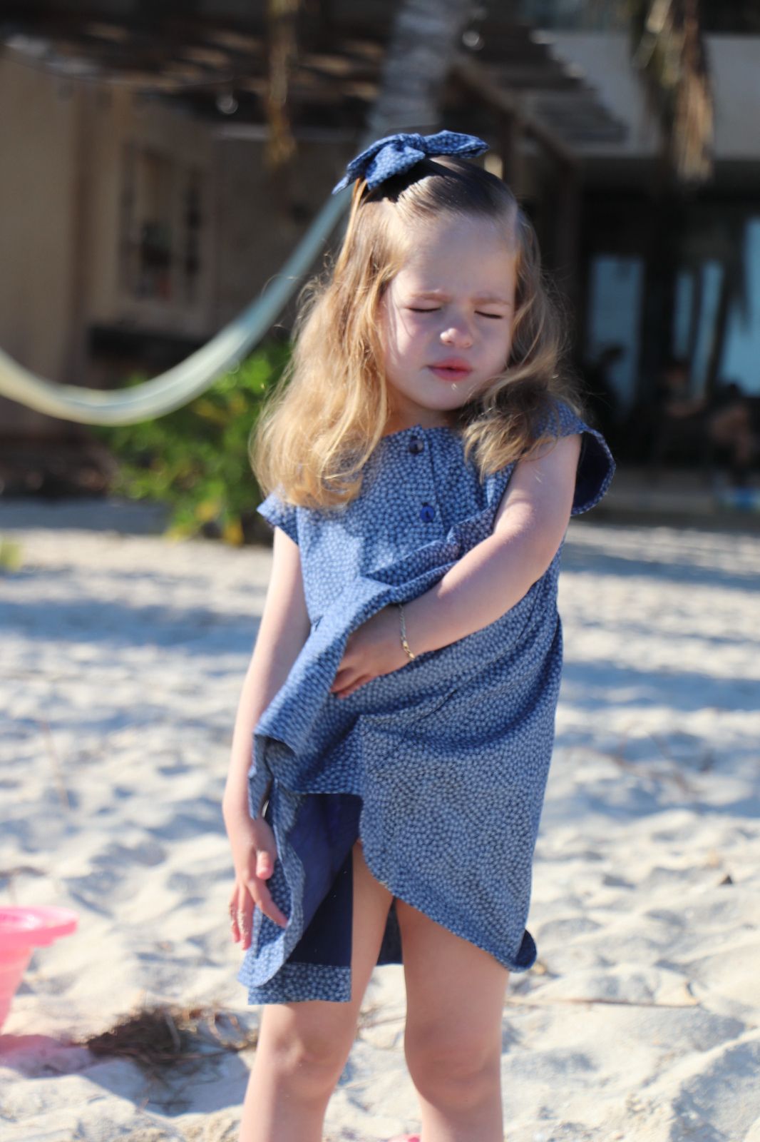 Vestido florecitas azul