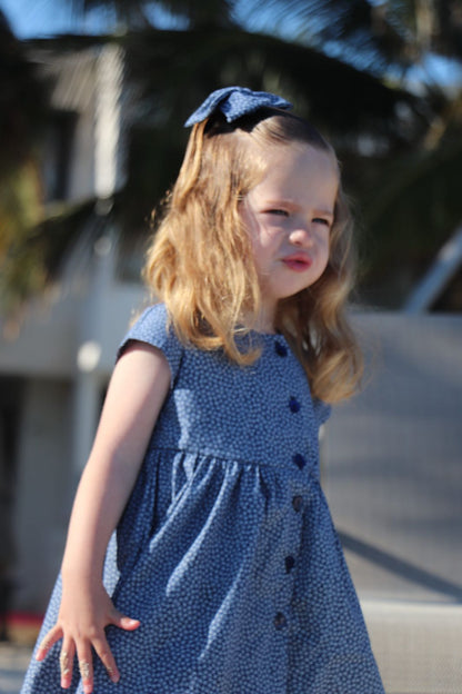 Vestido florecitas azul