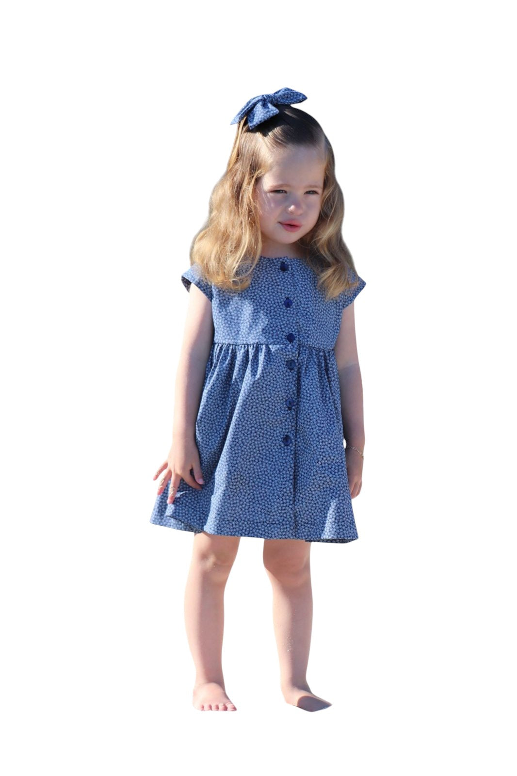Vestido florecitas azul