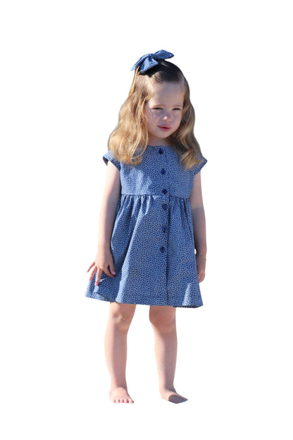 Vestido florecitas azul