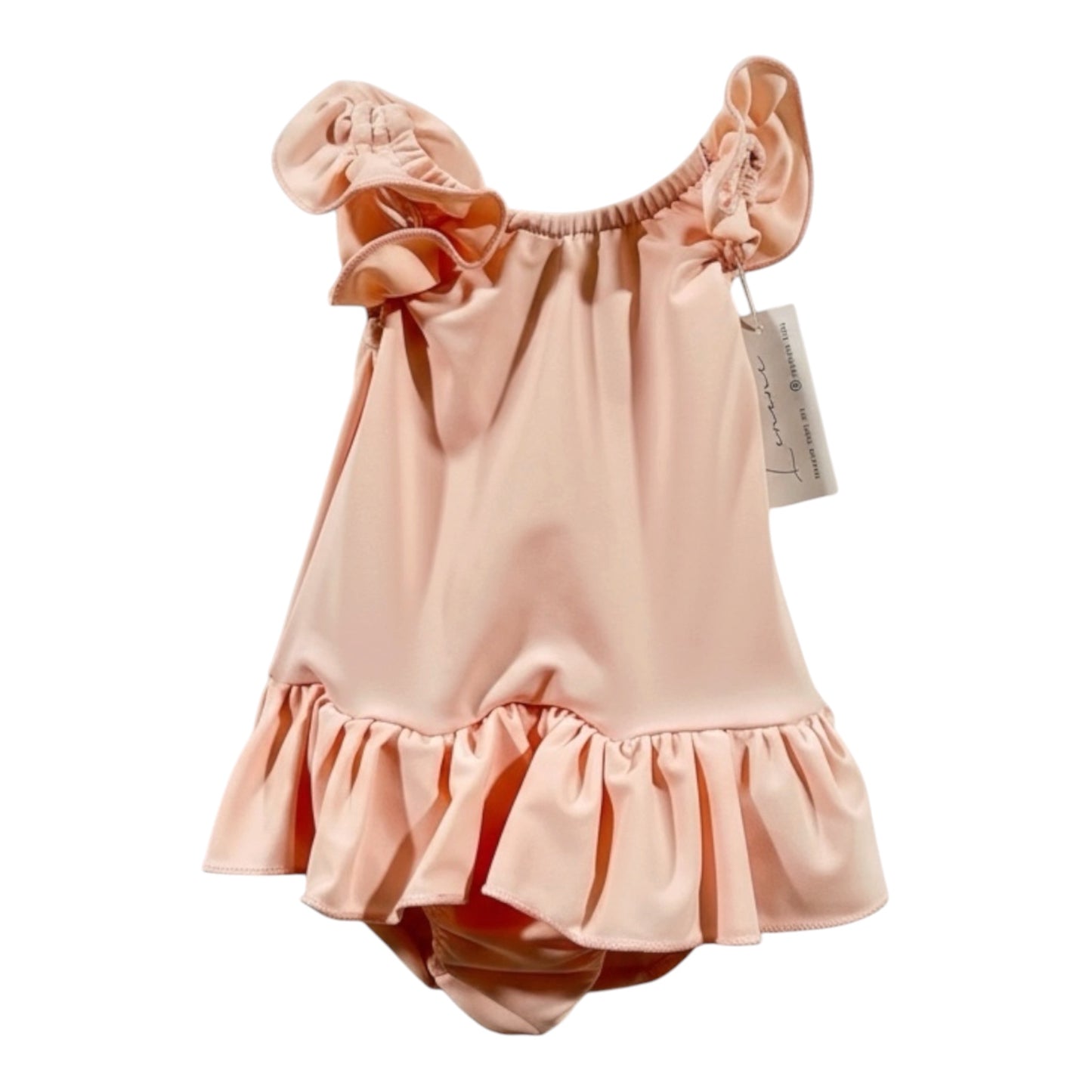 Traje de baño con olan