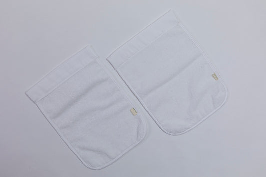 Toalla pañalera bebe pique blanco