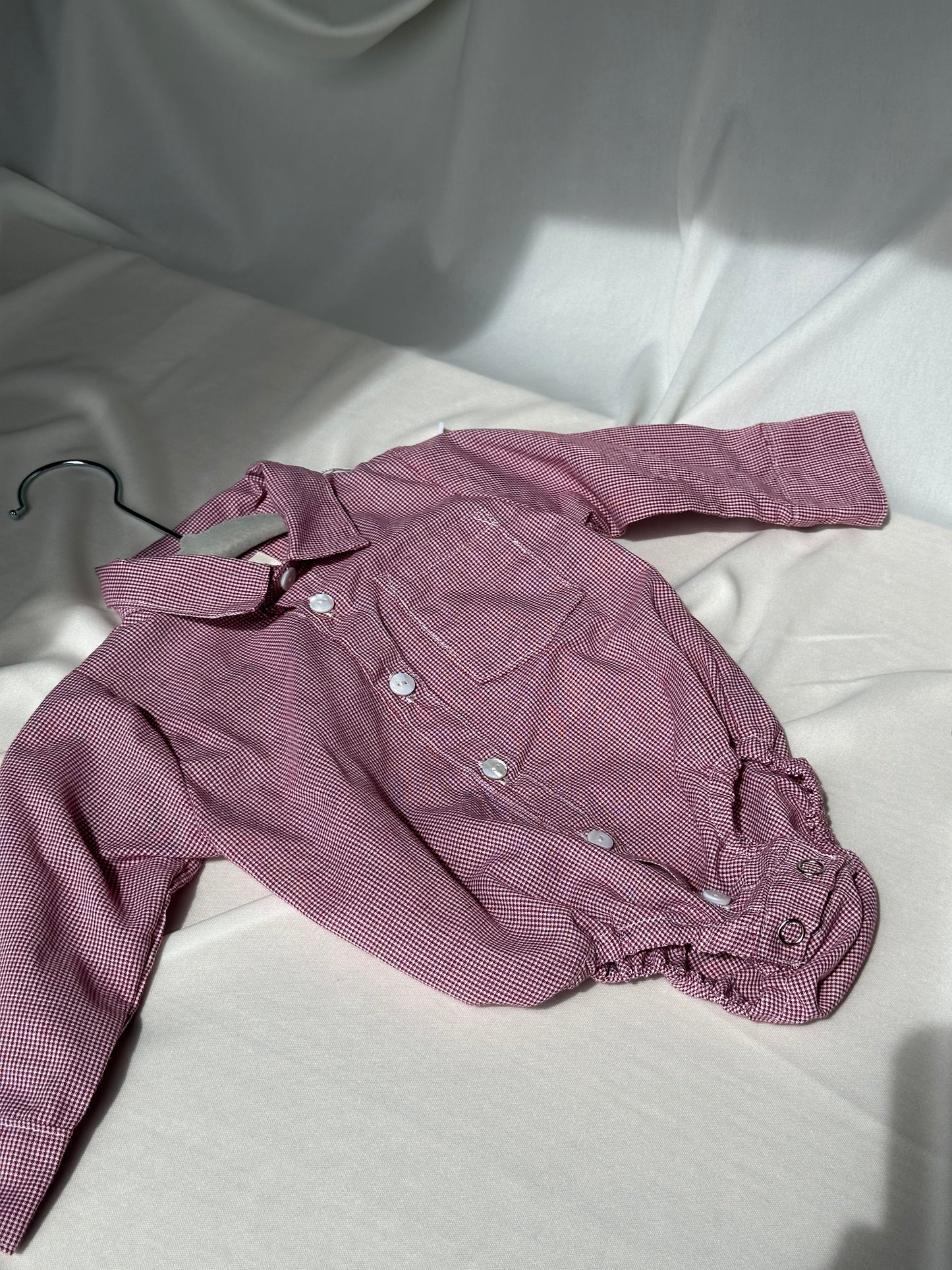 Conjunto camisa y bombacho tinto
