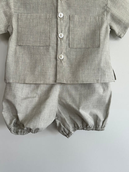 Conjunto camisa y bombacho mascotita.