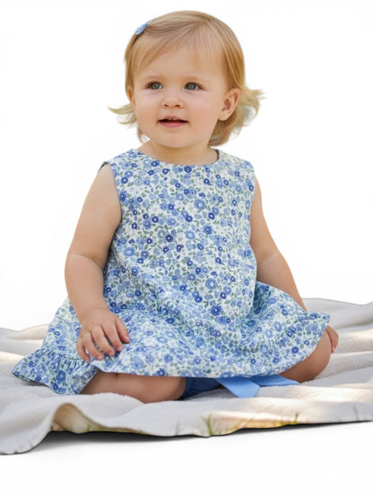 Conjunto flores azules