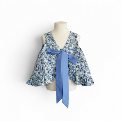 Conjunto flores azules