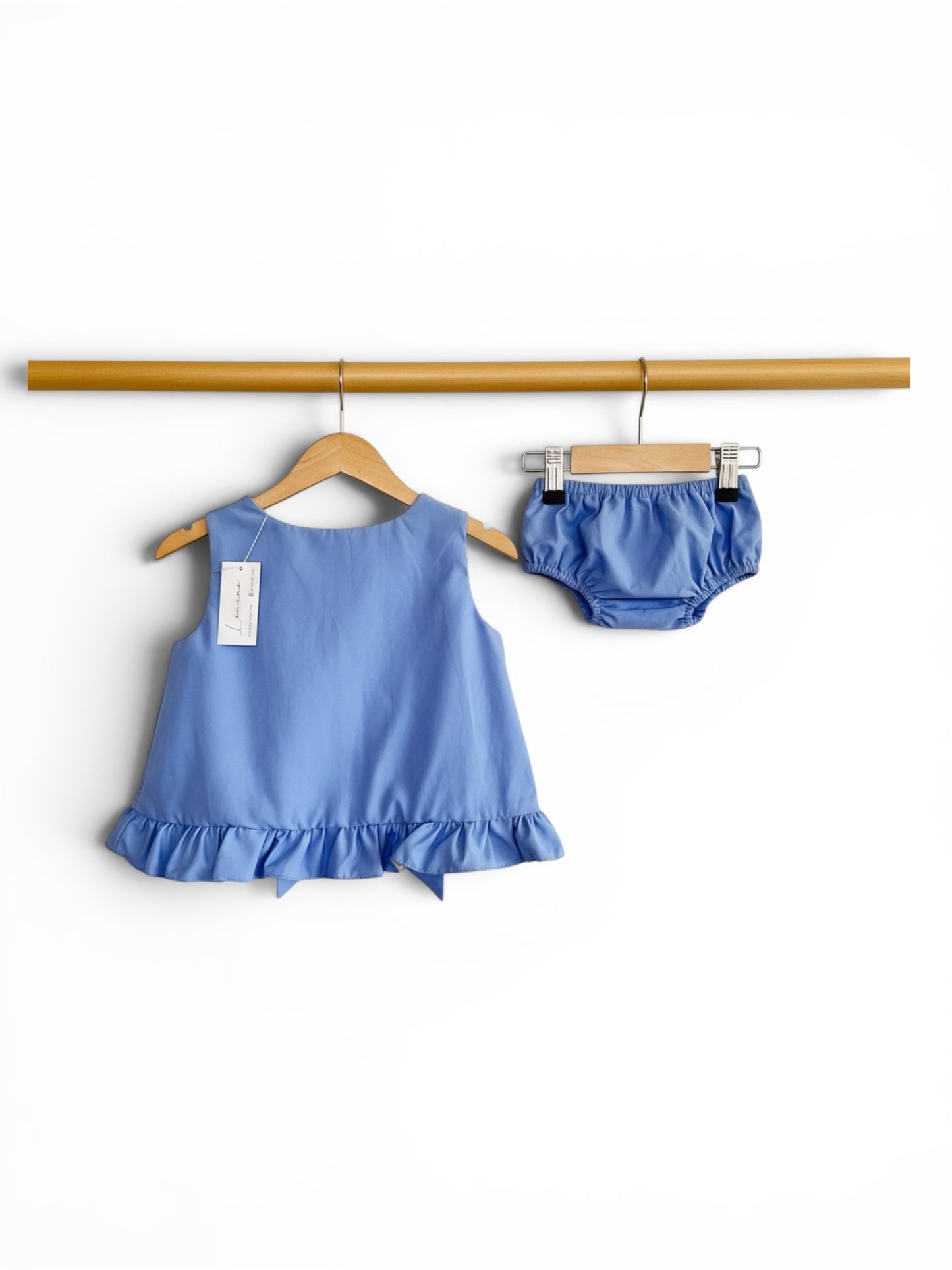 Conjunto flores azules