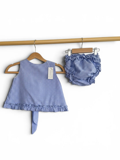 Conjunto cuadritos azules