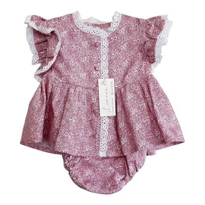 Vestido flores tintas
