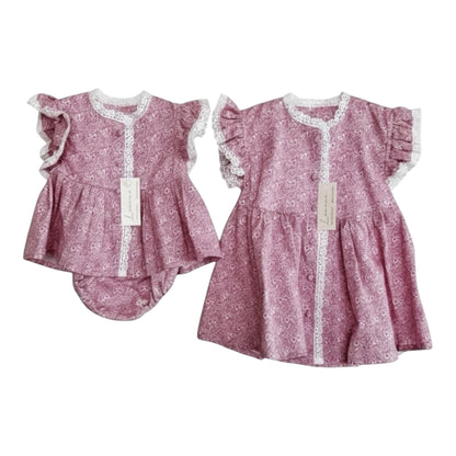Vestido flores tintas