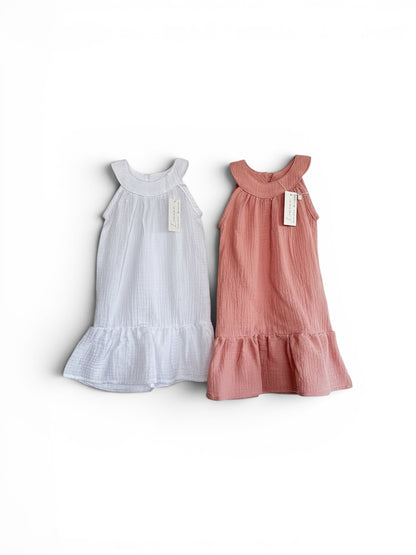 Vestidos de algodón. Muselina.