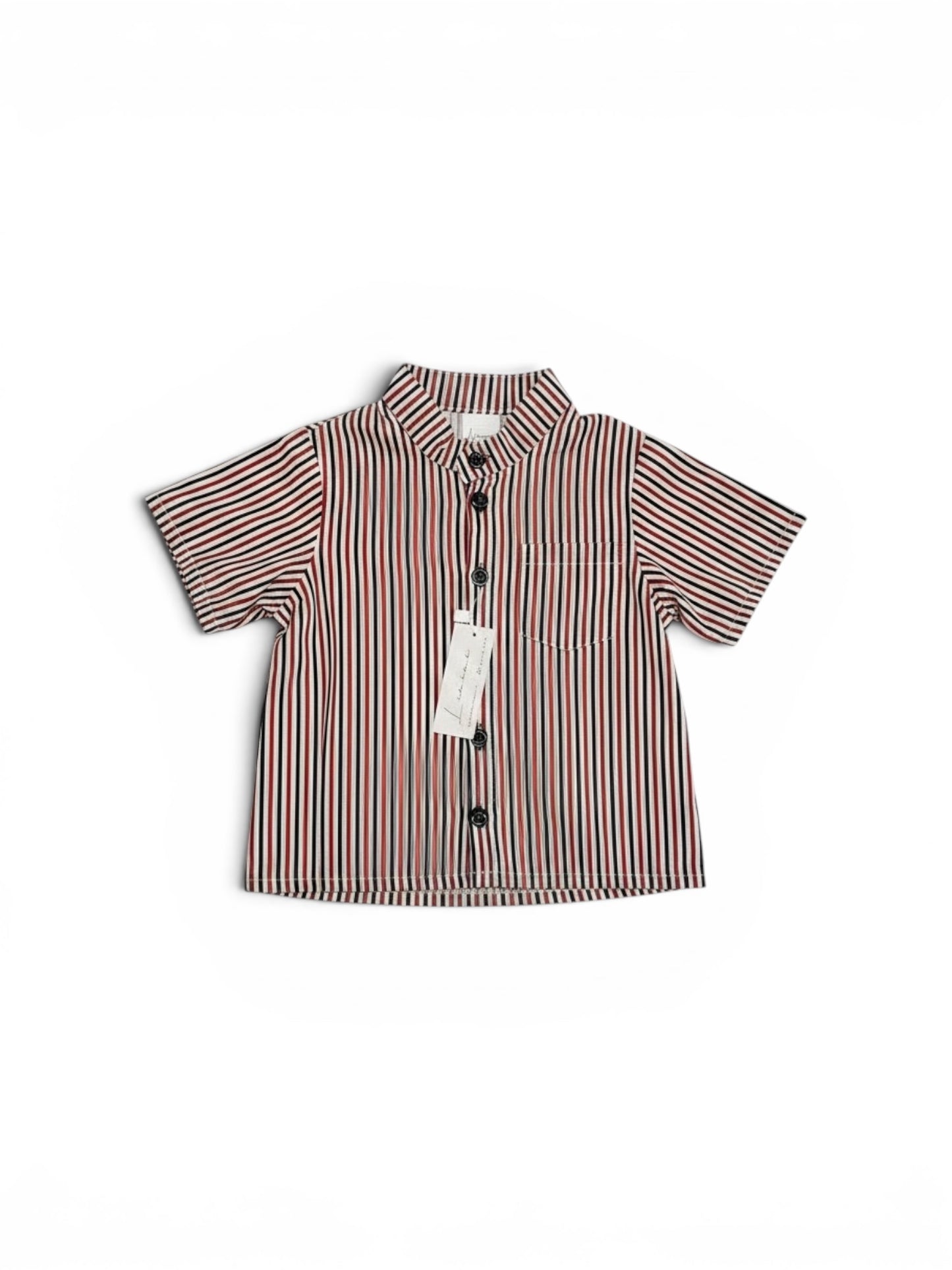 Camisa mao rayas azules marinas y rojas