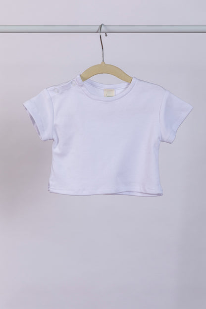 Camiseta broches hombro