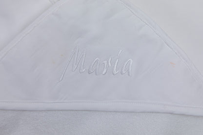 Toalla con capucha piqué blanco